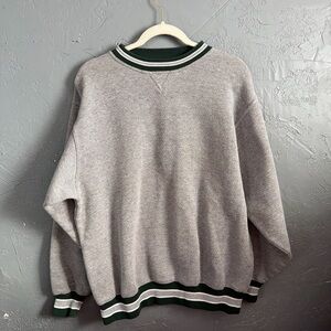 Gray and Green Men's Sweater